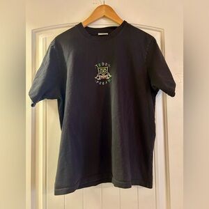Teddy Fresh Black Tee with Colorful SpongeBob Logo.  Size Medium.